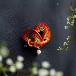 Chinese Vintage Handmade Bamboo Brooch Pin