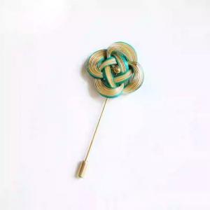 Oriental Style Handcrafted Bamboo Long Brooch Pin