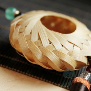 Bamboo Woven Safety Buckle DIY Craft Kit Car Hanging Ornament