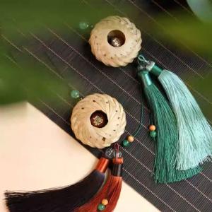 Bamboo Woven Safety Buckle DIY Craft Kit Car Hanging Ornament