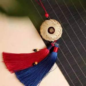 Bamboo Woven Safety Buckle DIY Craft Kit Car Hanging Ornament