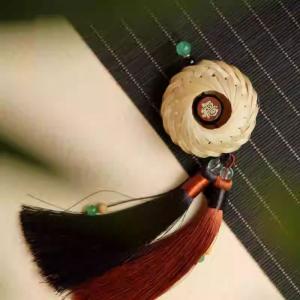 Bamboo Woven Safety Buckle DIY Craft Kit Car Hanging Ornament