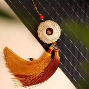 Bamboo Woven Safety Buckle DIY Craft Kit Car Hanging Ornament
