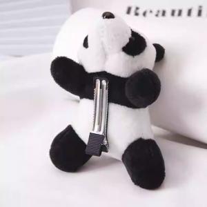 Kawaii Cartoon Lying Panda Plush Hair Clip Chengdu Sichuan Souvenir Speed Youtuber