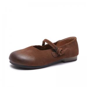 British Style Leather Summer Mary Jane Flats