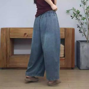 High Waist Womens Wide Leg Jeans
