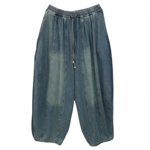 Soft Denim Plus Size Barrel Jeans