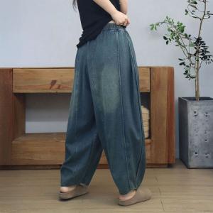 Soft Denim Plus Size Barrel Jeans