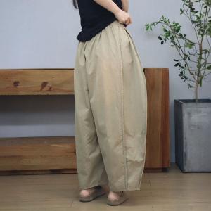 Casual Plus Size Cotton Balloon Pants