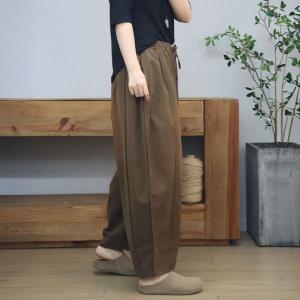 Casual Plus Size Cotton Balloon Pants