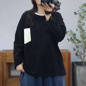 Chest Pocket Oversized Cotton Casual T-shirt
