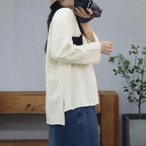 Chest Pocket Oversized Cotton Casual T-shirt