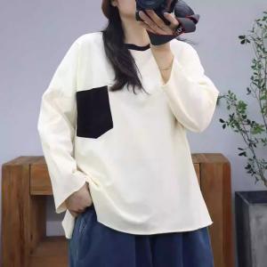 Chest Pocket Oversized Cotton Casual T-shirt