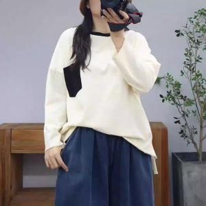 Chest Pocket Oversized Cotton Casual T-shirt