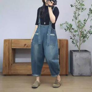 Adjustable Straps Denim Suspender Overalls