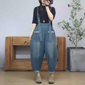Adjustable Straps Denim Suspender Overalls
