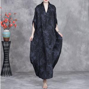 Modest Jacquard Printed Maxi Church Dress