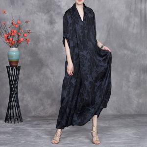 Modest Jacquard Printed Maxi Church Dress