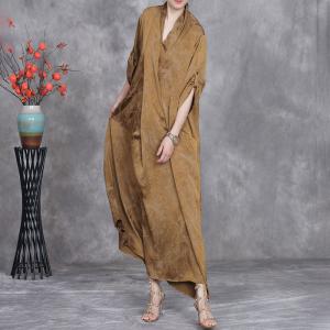 Modest Jacquard Printed Maxi Church Dress
