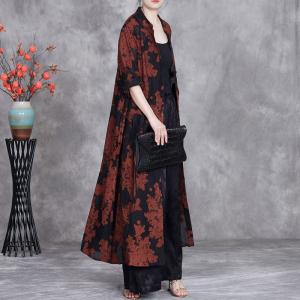 Stereo Jacquard Senior Women Plus Size Cardigan