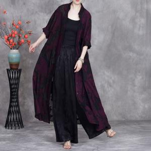 Stereo Jacquard Senior Women Plus Size Cardigan