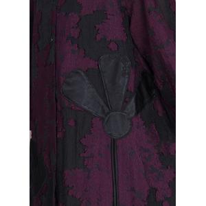 Stereo Jacquard Senior Women Plus Size Cardigan