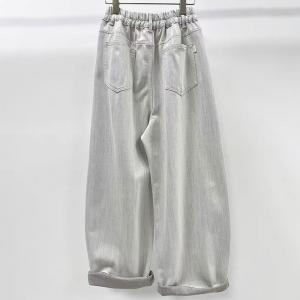 Hippie Style Plus Size Beige Dad Jeans