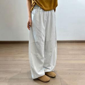 Hippie Style Plus Size Beige Dad Jeans