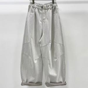 Hippie Style Plus Size Beige Dad Jeans