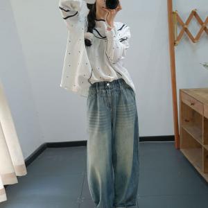 Plus Size Versatile High Waist Dad Jeans