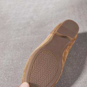 Suede Leather Low Heels Teacher Loafers