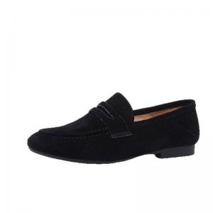 Suede Leather Low Heels Teacher Loafers