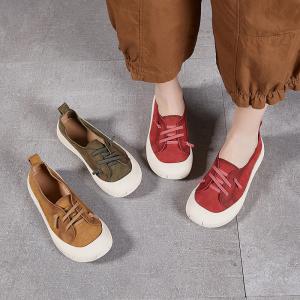 Mom Style Pop Colors Slip-On Platform Sneakers