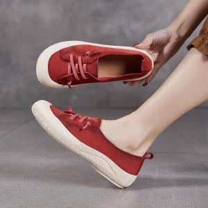 Mom Style Pop Colors Slip-On Platform Sneakers