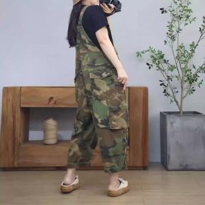 Multi-Pockets Camouflage Cargo Overalls