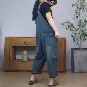 Button Fly Pockets Versatile Jean Dungarees