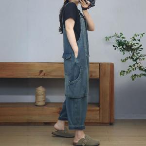 Button Fly Pockets Versatile Jean Dungarees