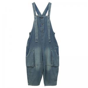 Button Fly Pockets Versatile Jean Dungarees