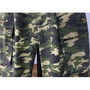 90s Fashion Short Vest Jacket with Camo Pants