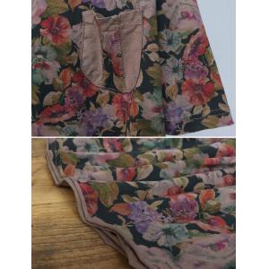 Cotton Casual Flowers Printed Oversized T-shirt