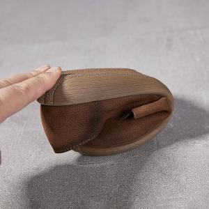 Over40 Style Slip-On Leather Comfort Work Shoes