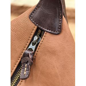 Vegetable Tanned Cowhide Handcrafted Hobo Bag