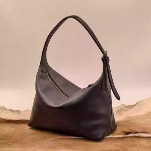 Vegetable Tanned Cowhide Handcrafted Hobo Bag