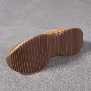 Suede Leather and Mesh Breathable Sports Sneakers