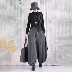 Customize Made Plus Size Gray Balloon Harem Pants