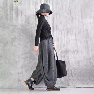 Customize Made Plus Size Gray Balloon Harem Pants