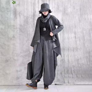 Customize Made Plus Size Gray Balloon Harem Pants