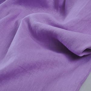 Old Money Style Violet Linen Customized Blouse