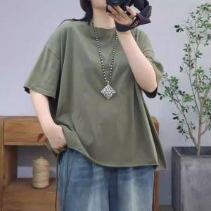 Casual Chic Cotton Oversized Tassel T-shirt