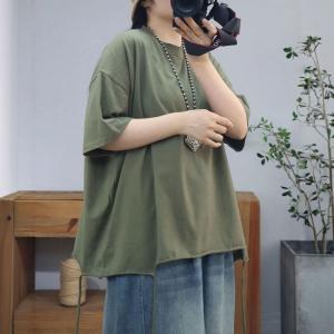 Casual Chic Cotton Oversized Tassel T-shirt